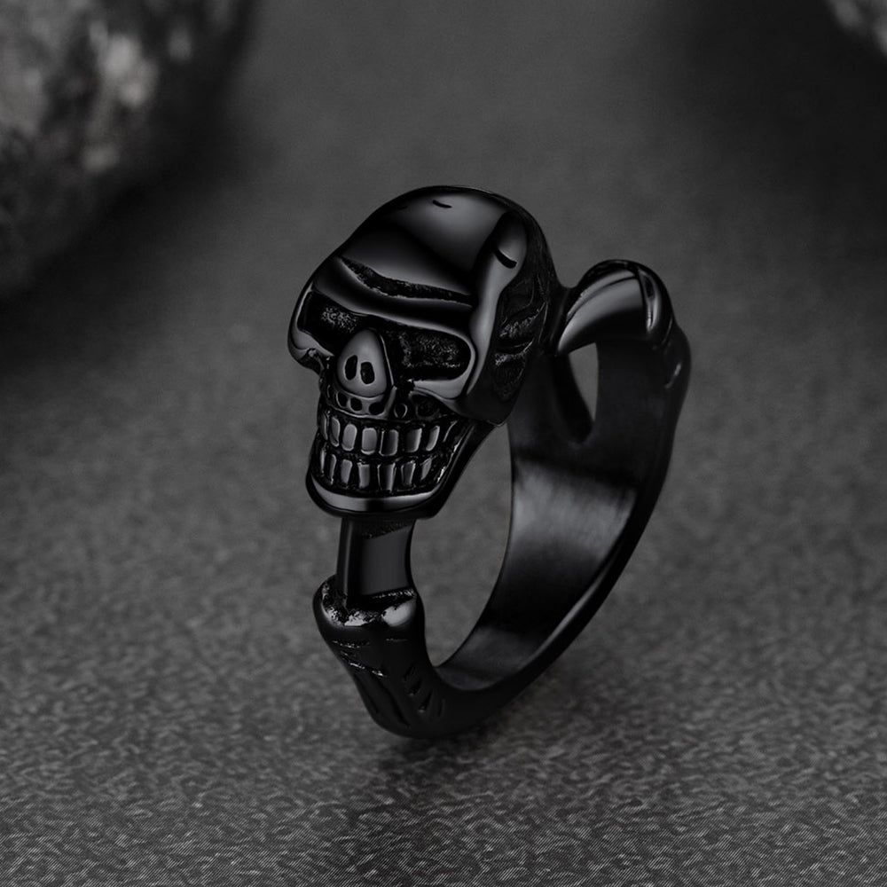Gothic Society Gothic Skull Ring Biker Ring For Men