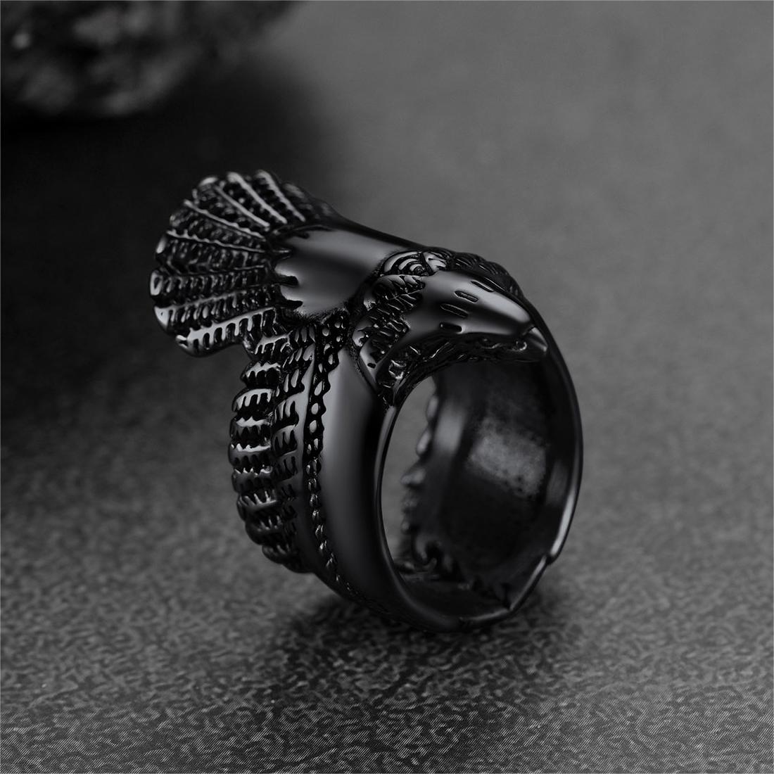 Vintage Retro Eagle Ring For Men Stainless Steel
