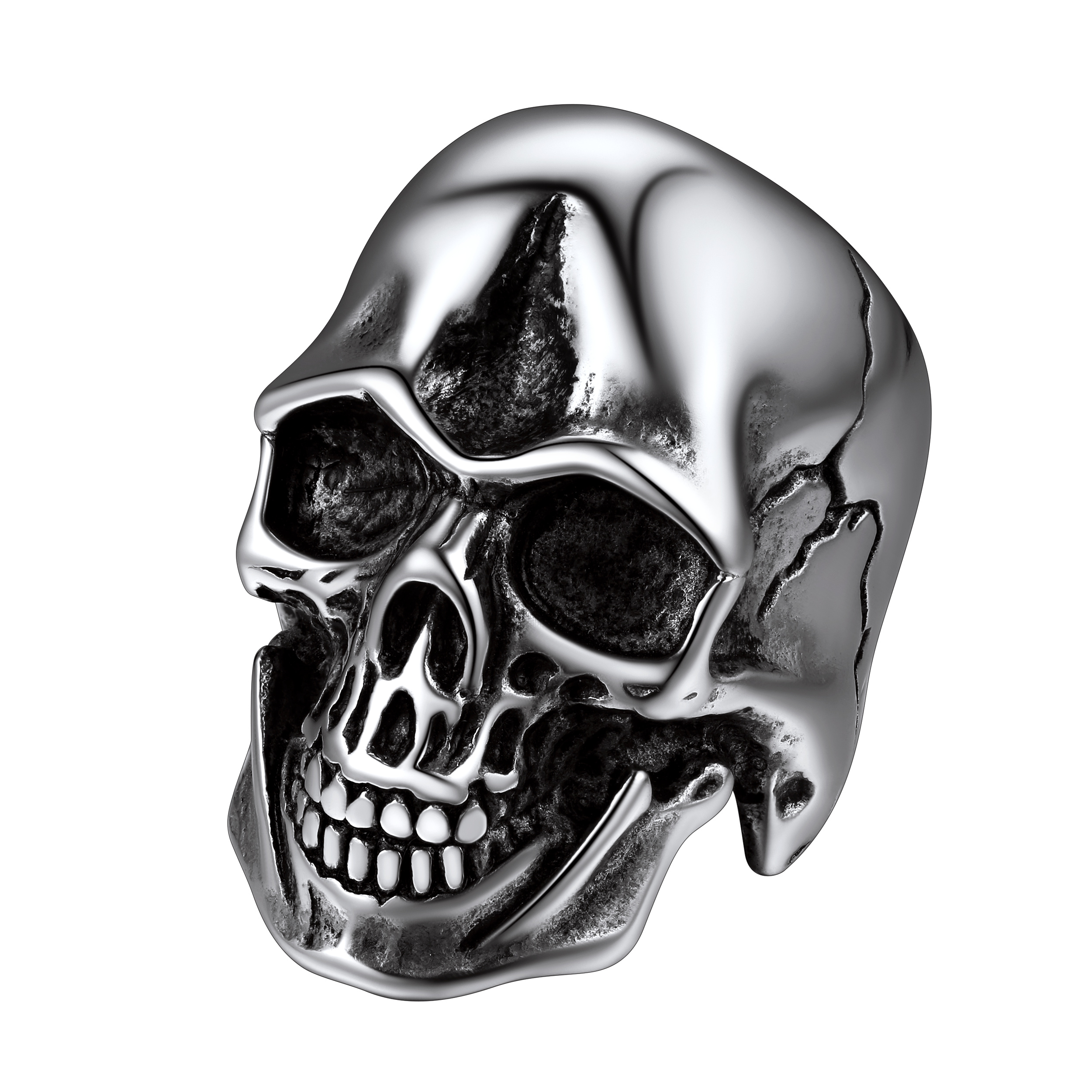 Gothic Biker Skull Stainless Steel Ring For Men