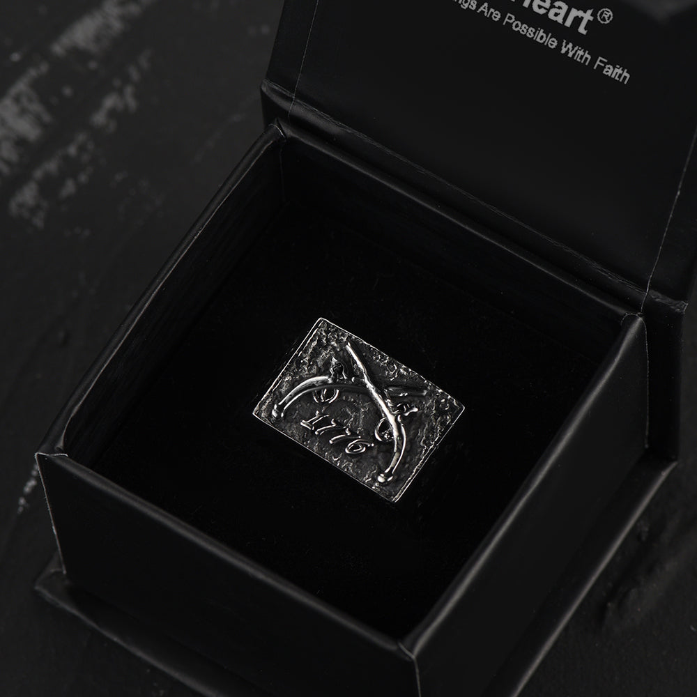 Vintage Independence Day 1776 Ring for Men