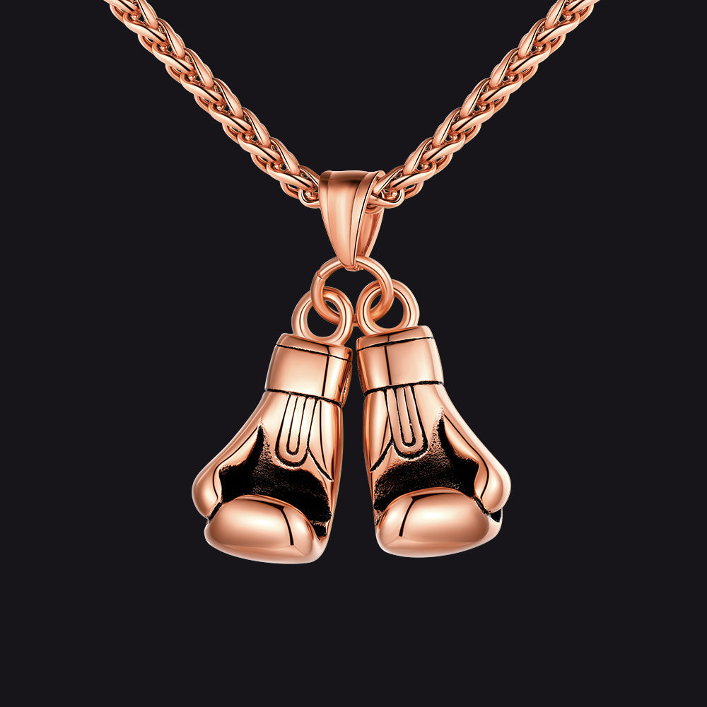 Boxing Gloves Pendant Necklace for Men and Boys