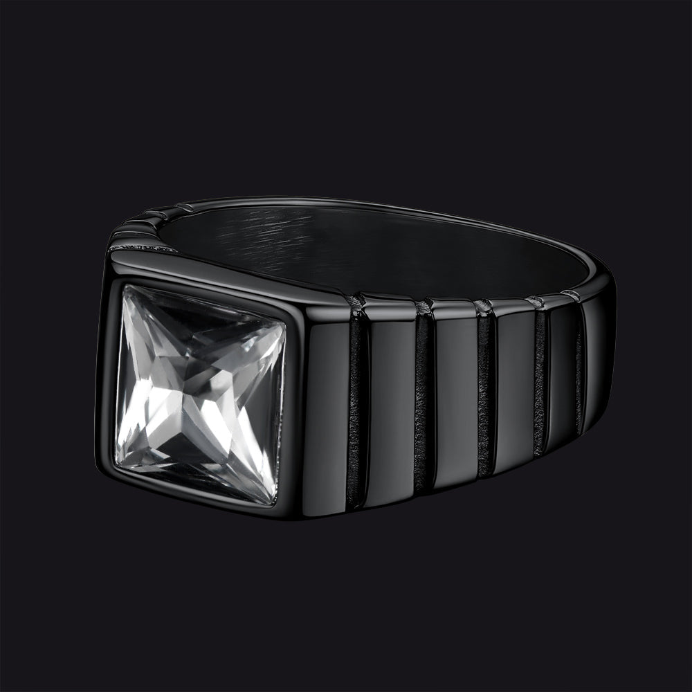 Birthstone Band Ring for Men