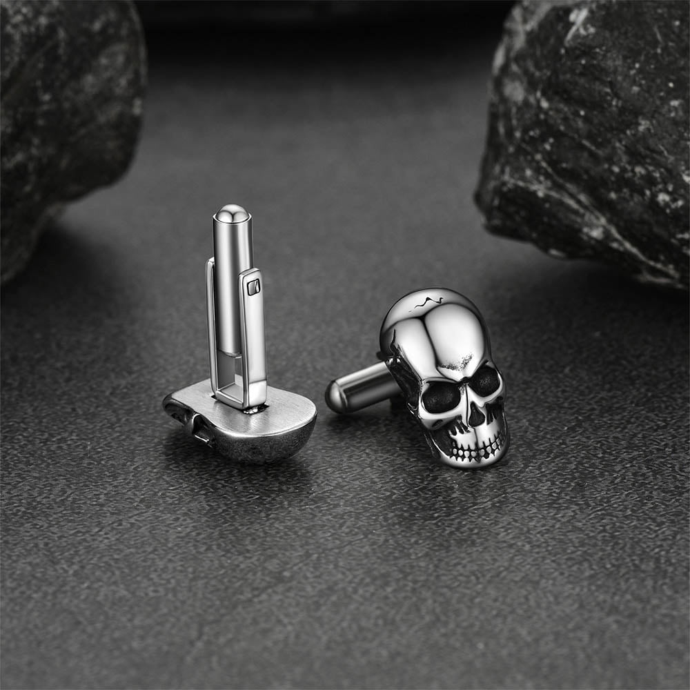 Cool Skull Cufflinks Cuff Links for Men