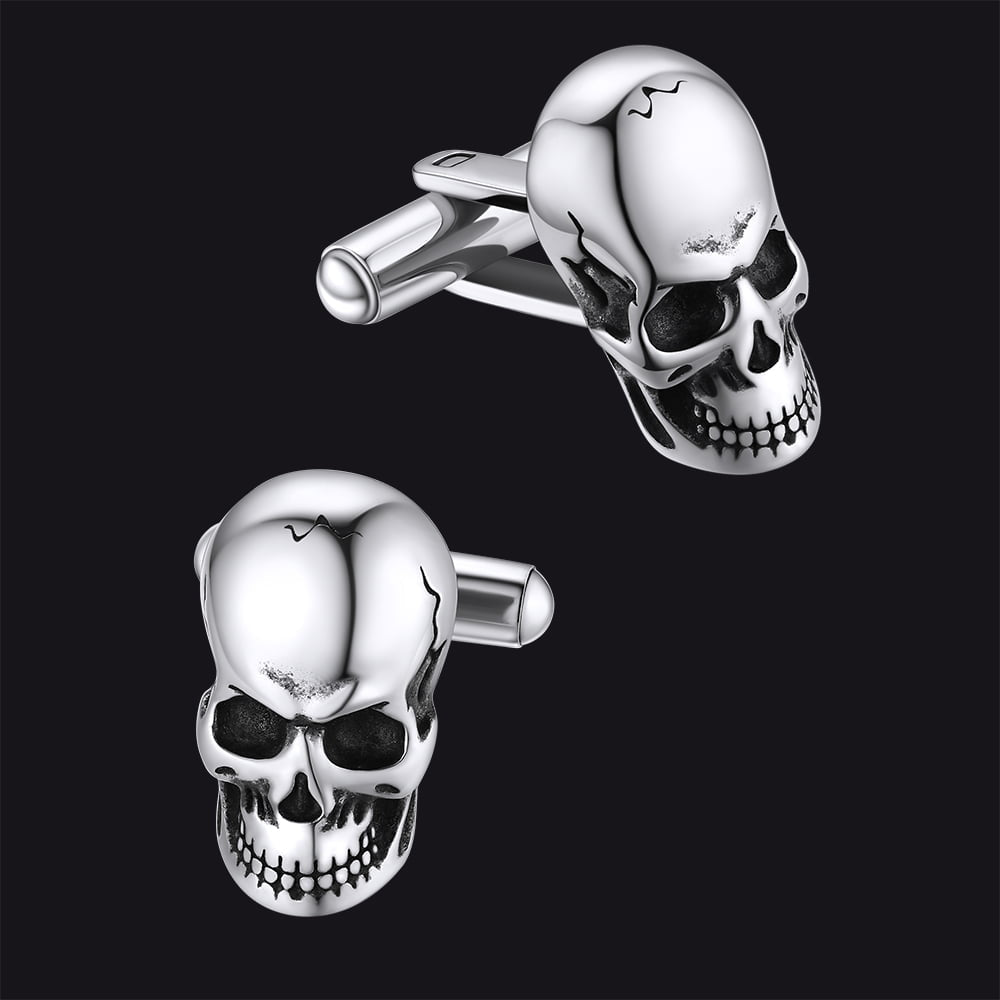 Cool Skull Cufflinks Cuff Links for Men