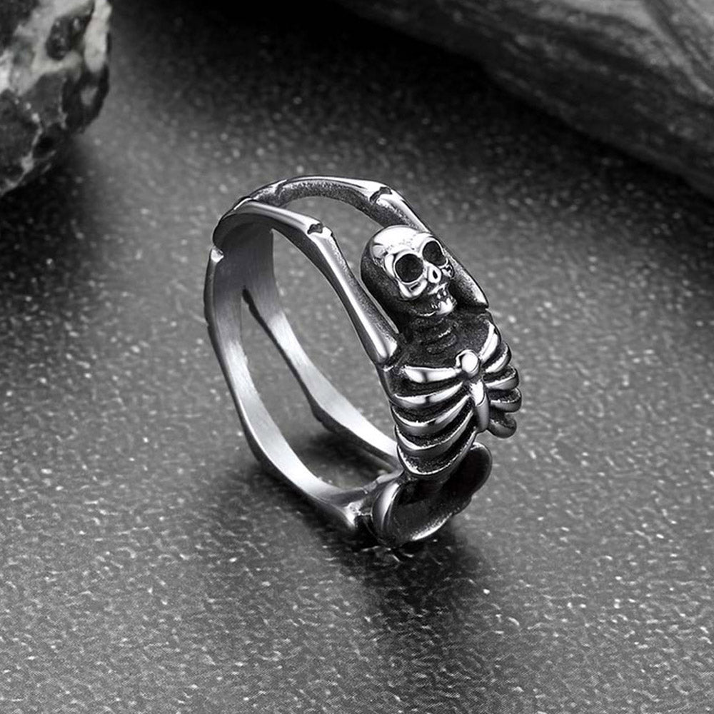 Gothic Cool Skull Rings Halloween Jewelry for Men