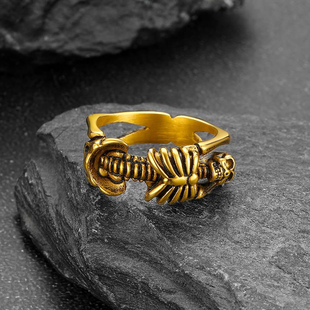 Gothic Cool Skull Rings Halloween Jewelry for Men