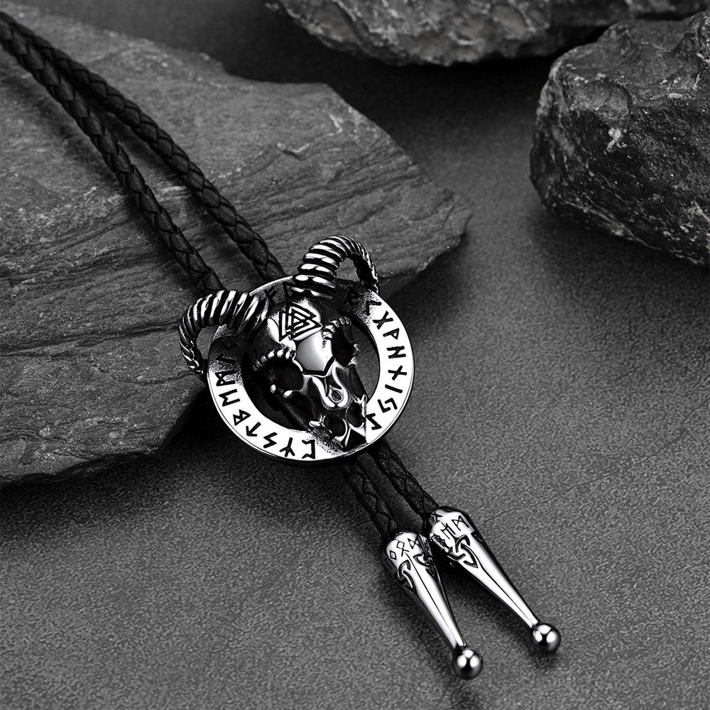 Satanic Baphomet Goat Bolo Tie for Men and Women