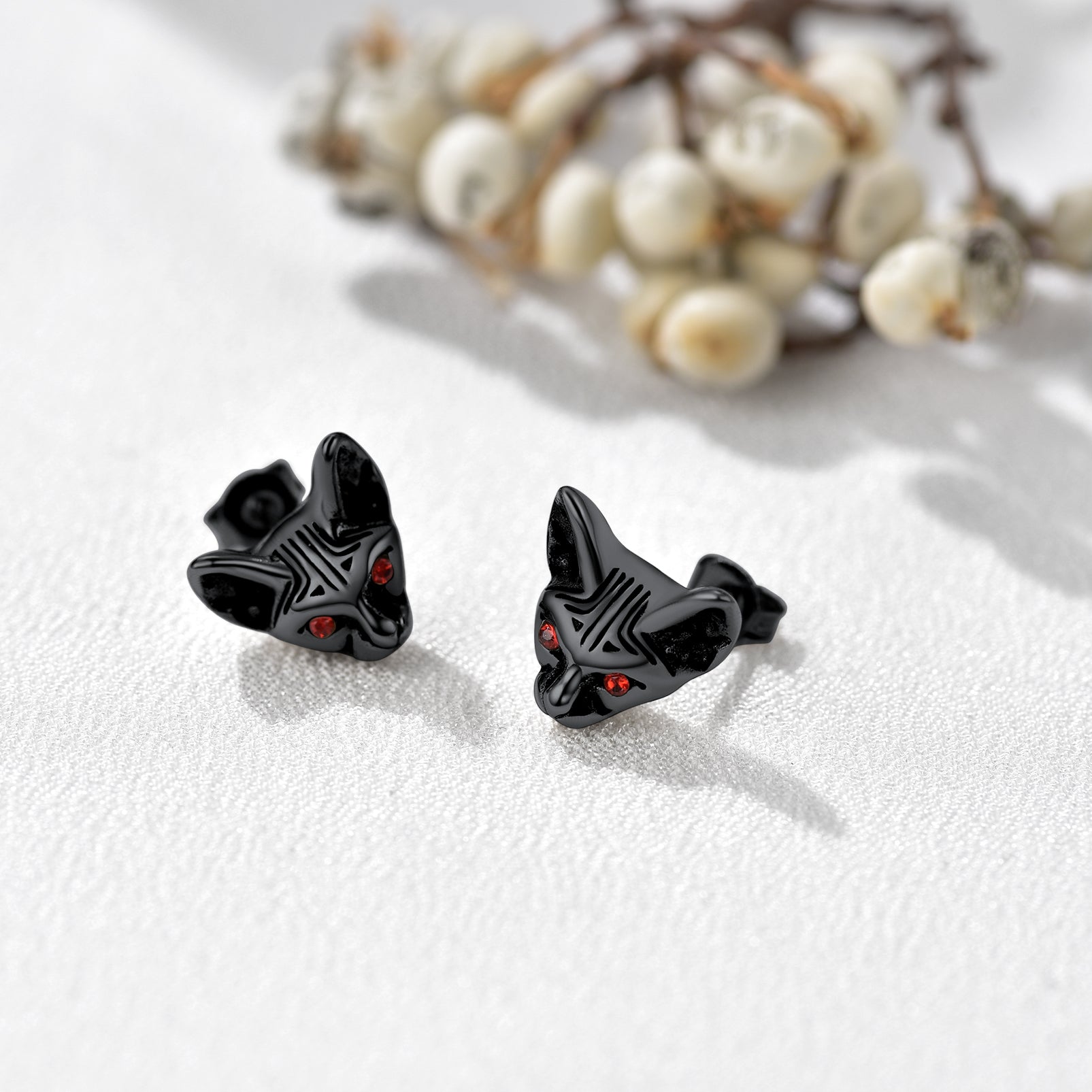 Flash Sale Quirky Cat Kitten Stud Earrings For Men Women