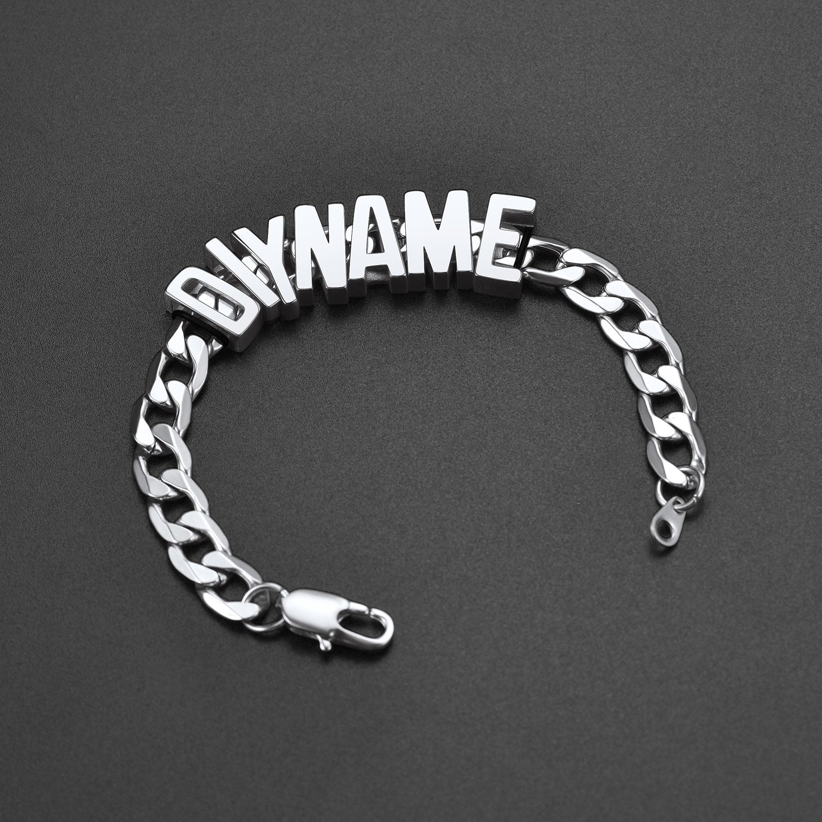 Personalized Name Cuban Link Chain Bracelet for Men Boyfriend Gift