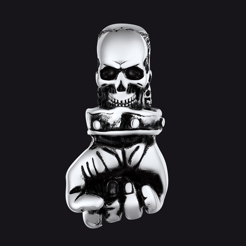 Punk Skull Fist Pendant