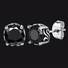 Celtic Ruby Stud Earrings for Men in Stainless Steel 10