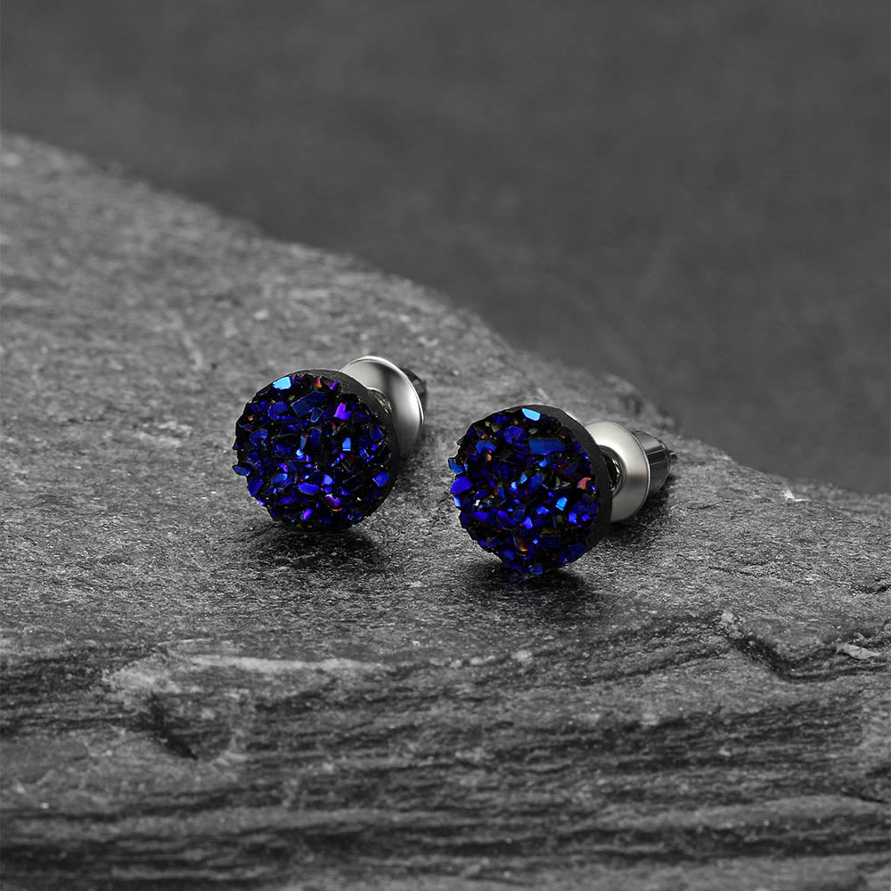 925 Sterling Silver Diamond Stud Earrings for Men Women
