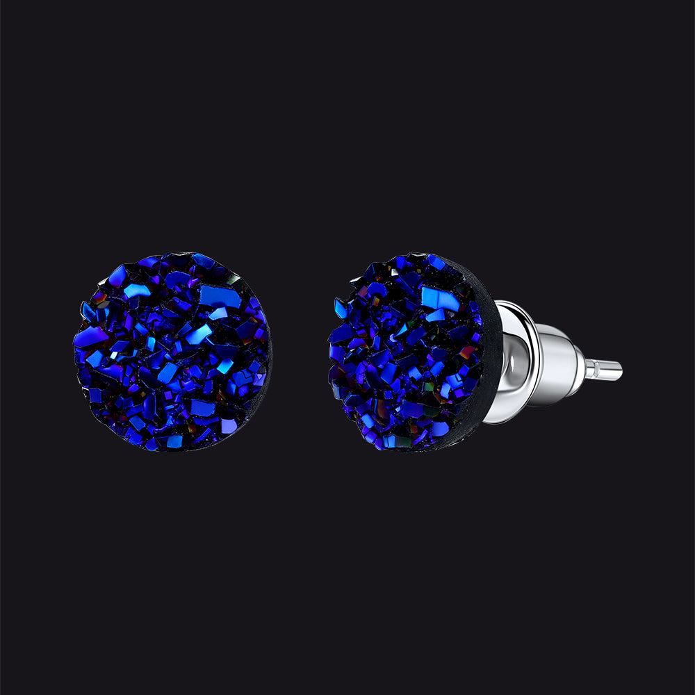 925 Sterling Silver Diamond Stud Earrings for Men Women