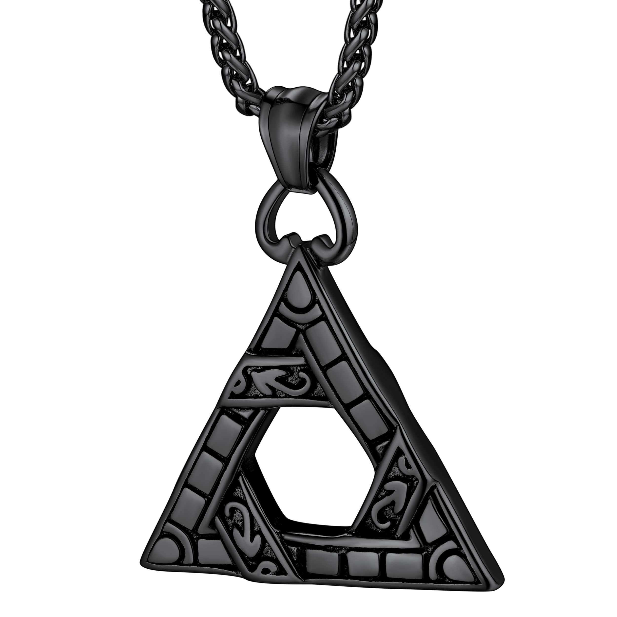 Flash Sale Gothic Triangle Necklace Pendant Necklace for Man