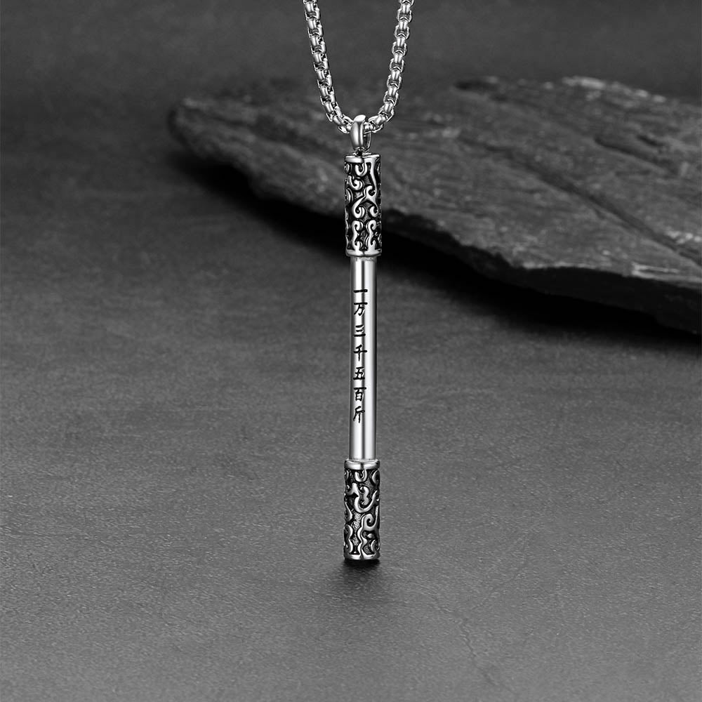 Monkey King Ruyi Jingu Bang Bar Necklace for Men