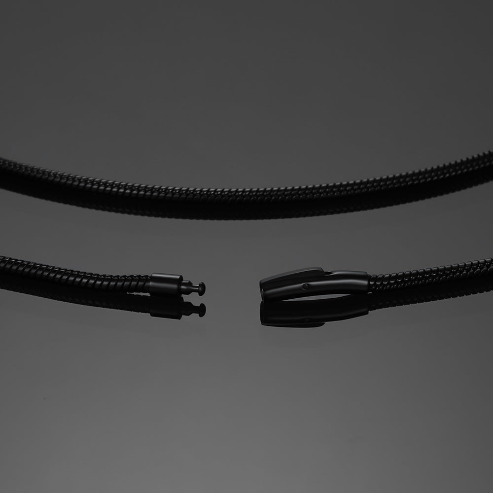 2mm Thin Snake Chain Stainless Steel Necklace for Men