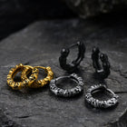 Gothic Skull Huggie Hoop Earrings For Men Women 6