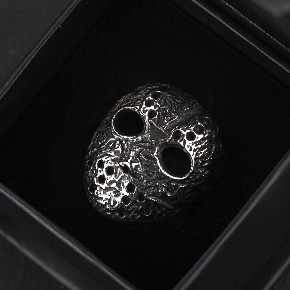 Gothic Jason Voorhees Mask Ring for Men