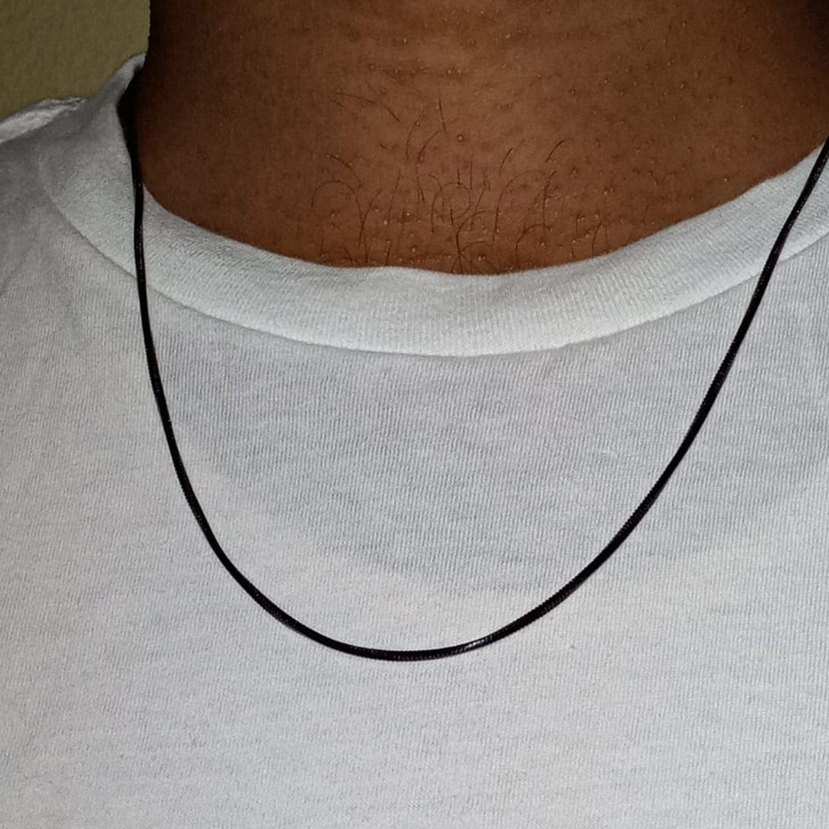 2mm Thin Snake Chain Stainless Steel Necklace for Men