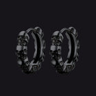 Gothic Skull Huggie Hoop Earrings For Men Women 14
