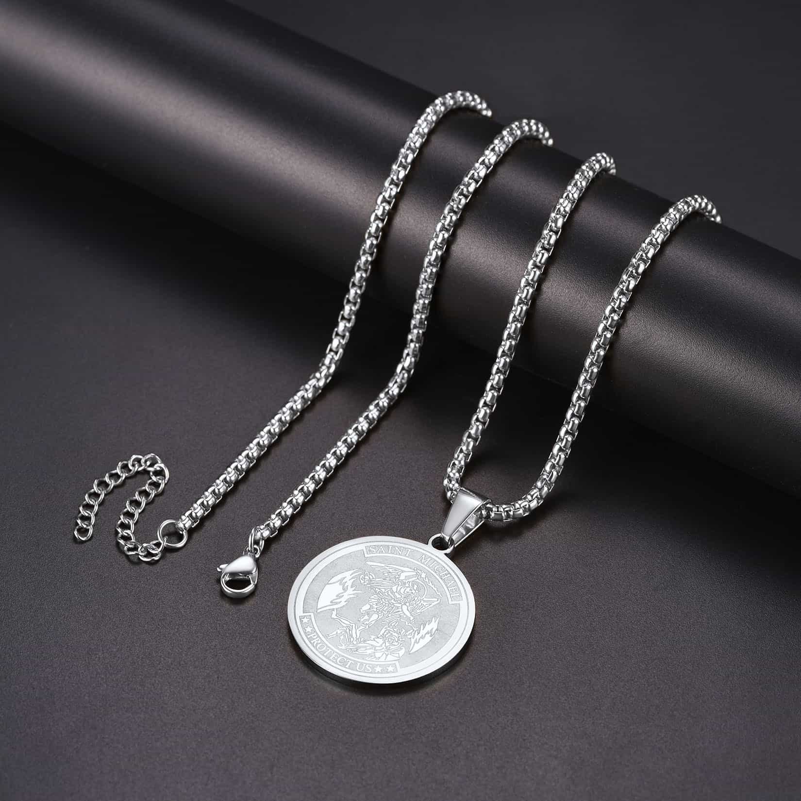 Catholic St. Michael Necklace Medal for Men