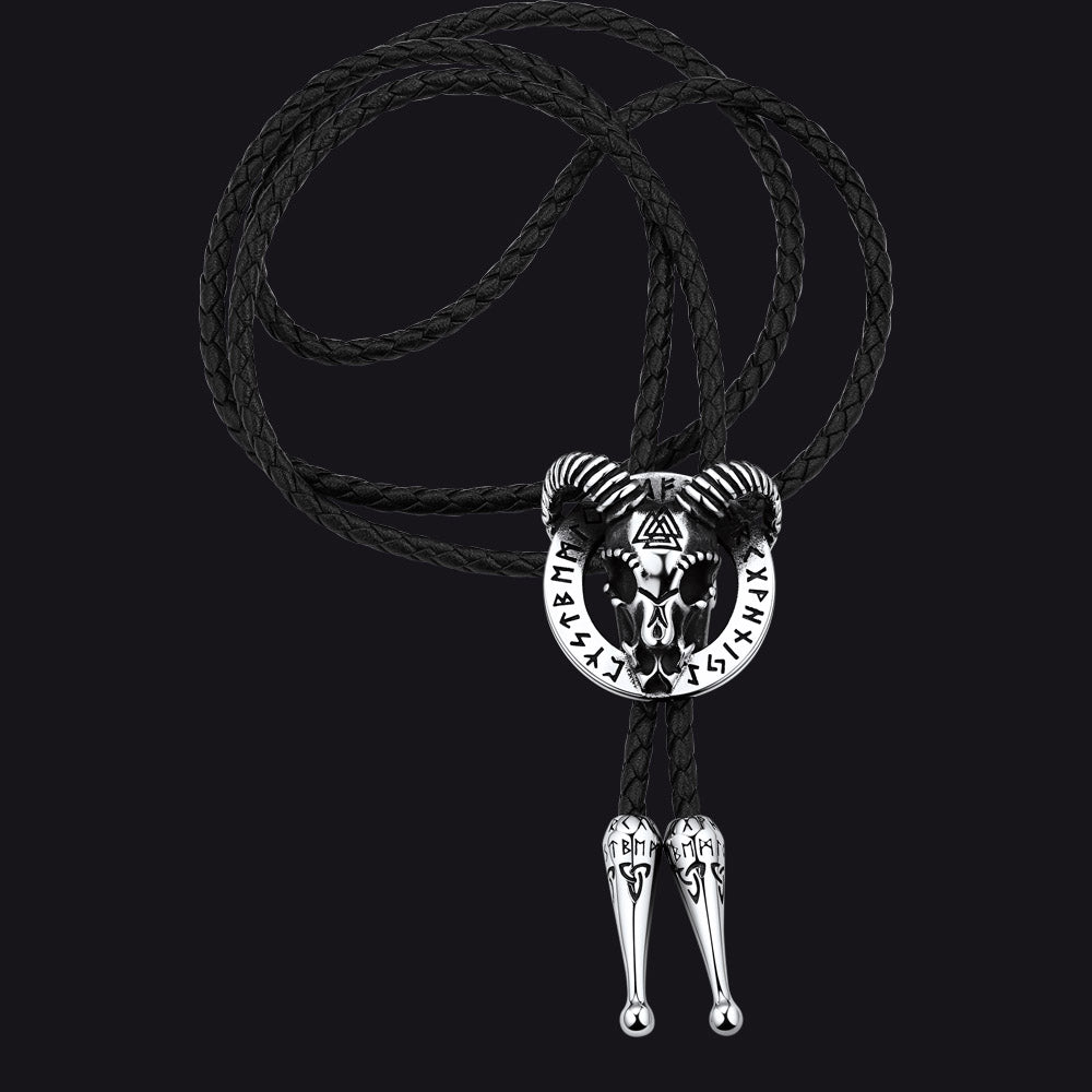 Satanic Baphomet Goat Bolo Tie for Men and Women