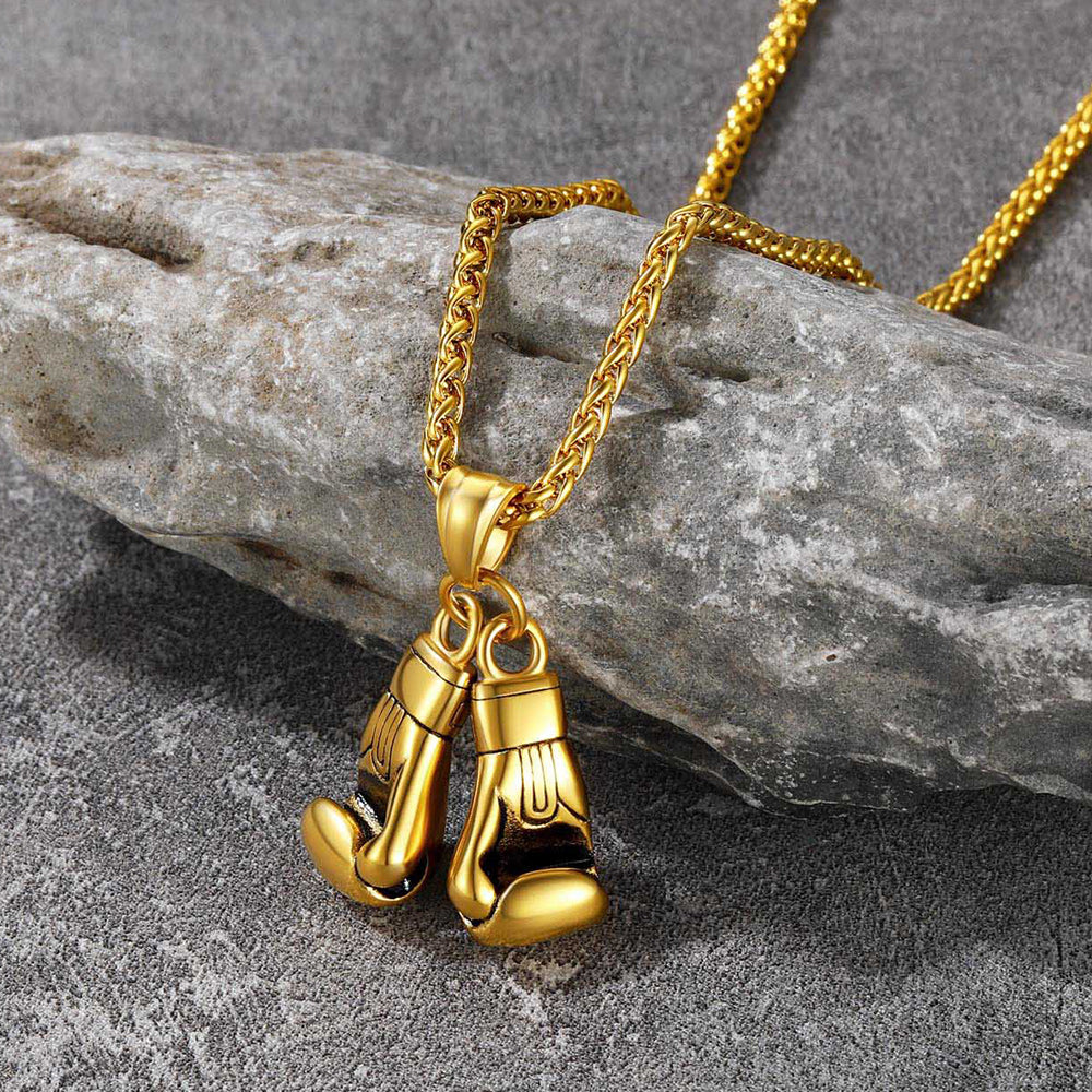 Boxing Gloves Pendant Necklace for Men and Boys