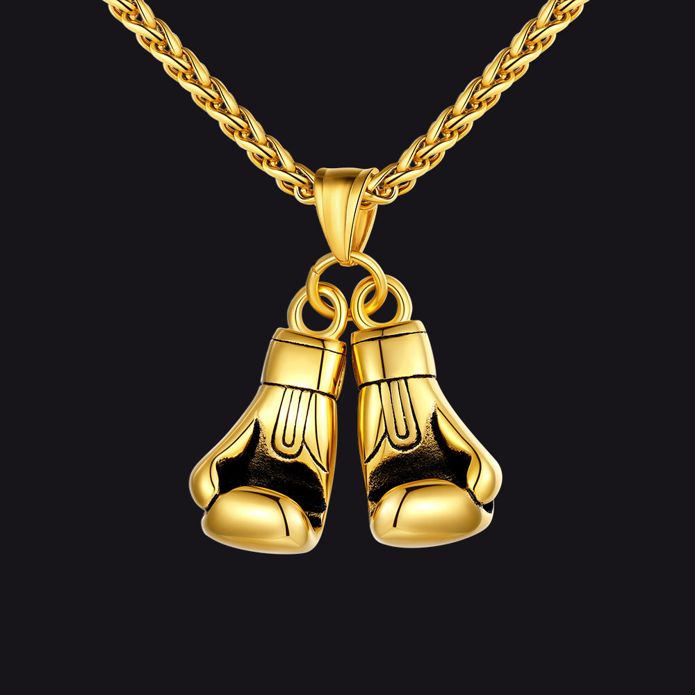 Boxing Gloves Pendant Necklace for Men and Boys