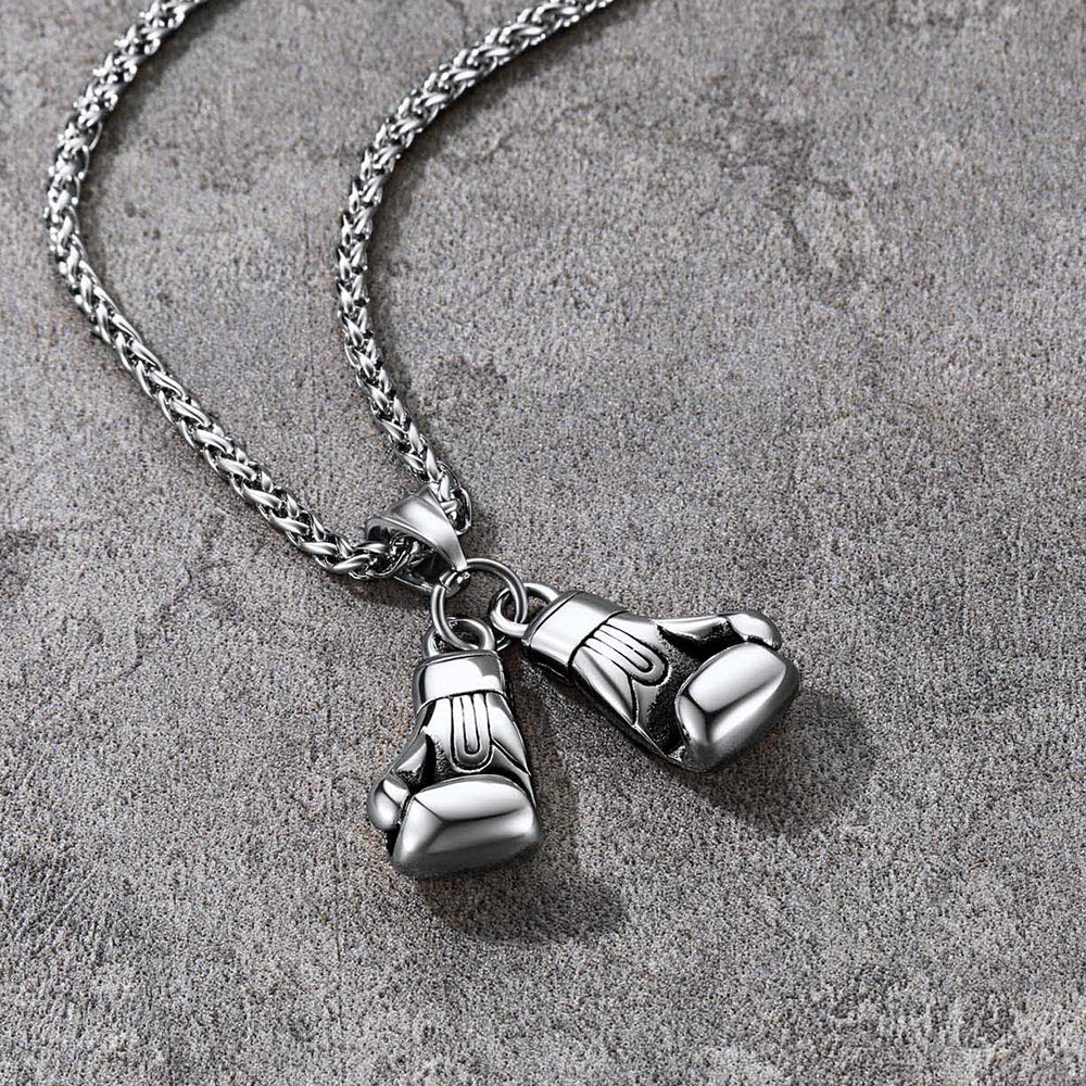 Boxing Gloves Pendant Necklace for Men and Boys