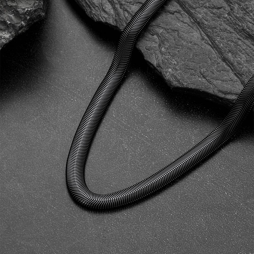 Snake Chain Link Necklace for Men Women 8MM