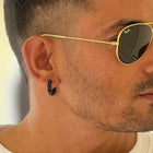 Gothic Skull Huggie Hoop Earrings For Men Women 3