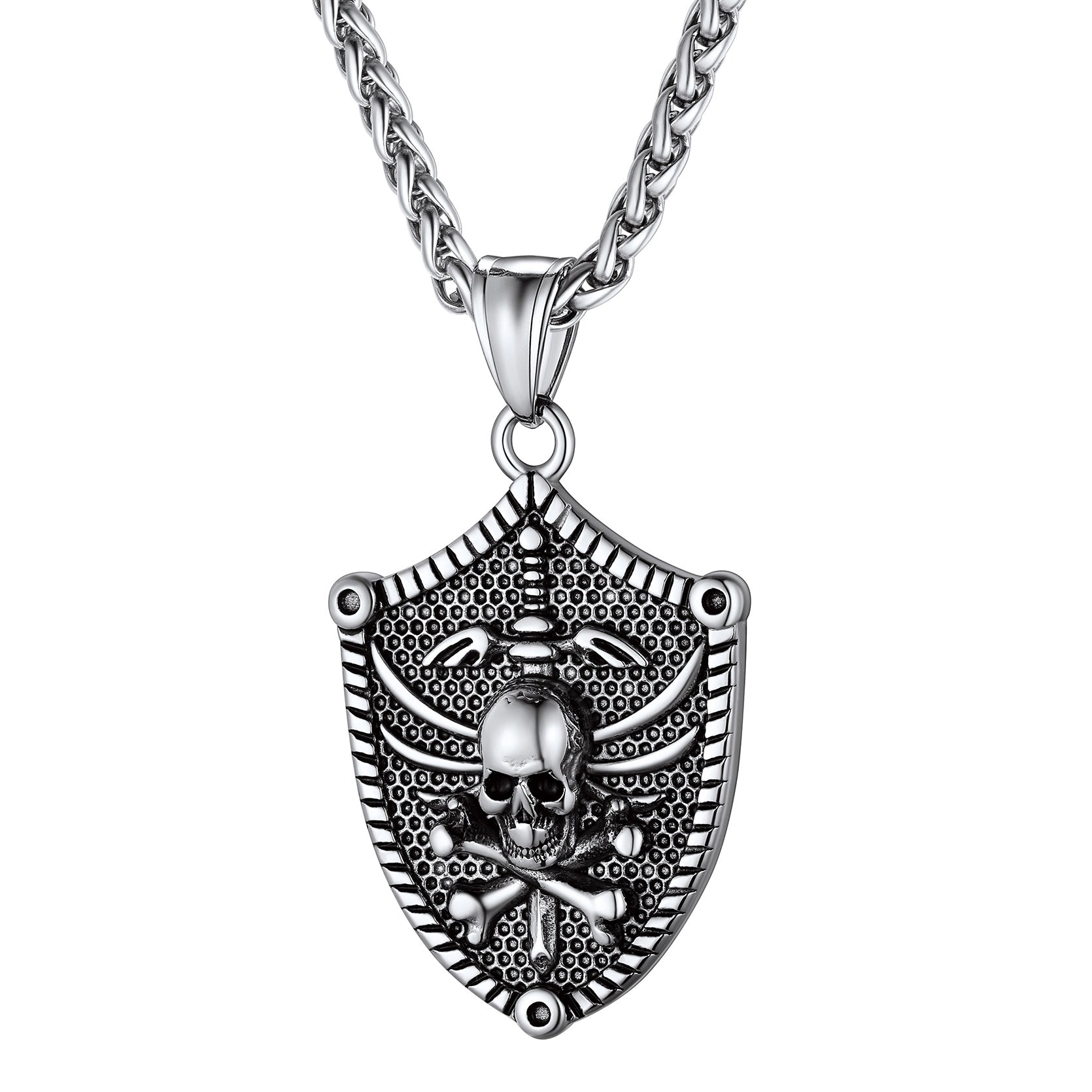 Flash Sale Viking Norse Runes Skull Necklaces for Men and Boys