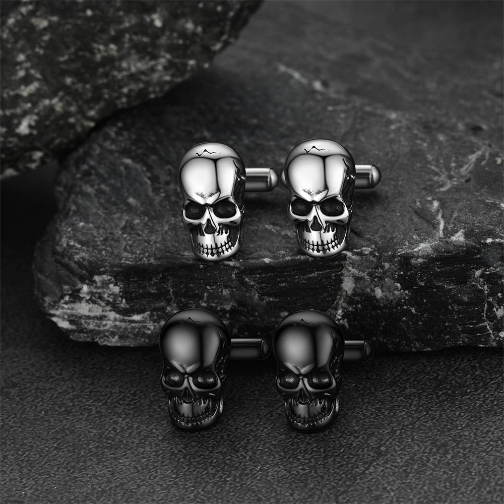 Cool Skull Cufflinks Cuff Links for Men