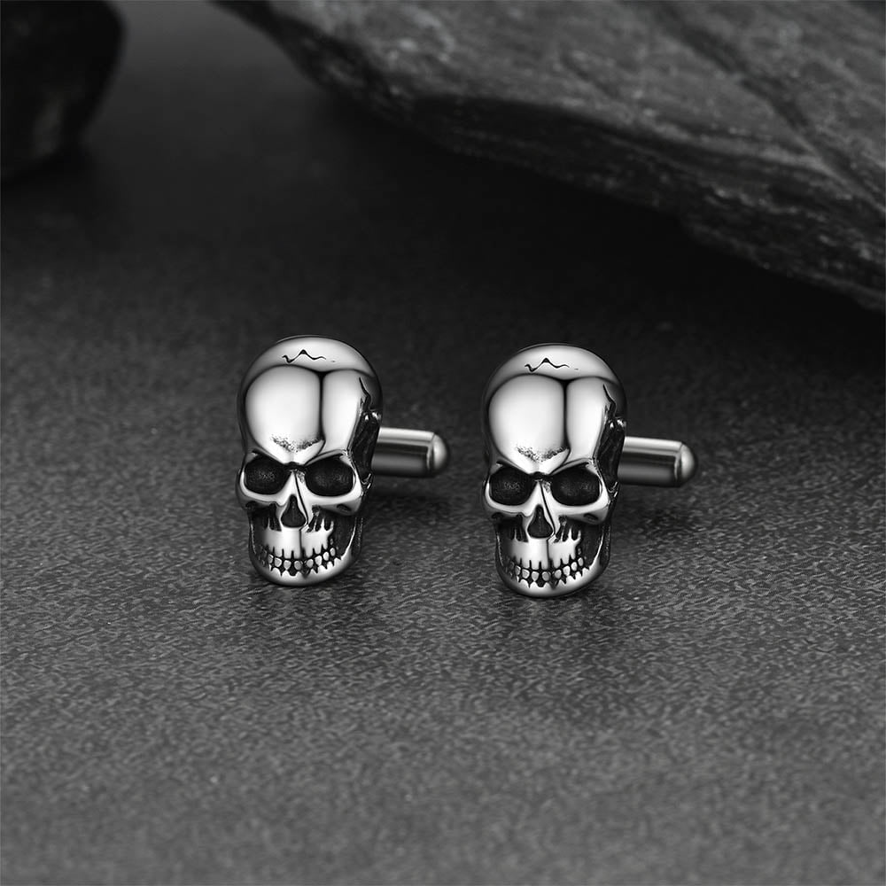 Cool Skull Cufflinks Cuff Links for Men