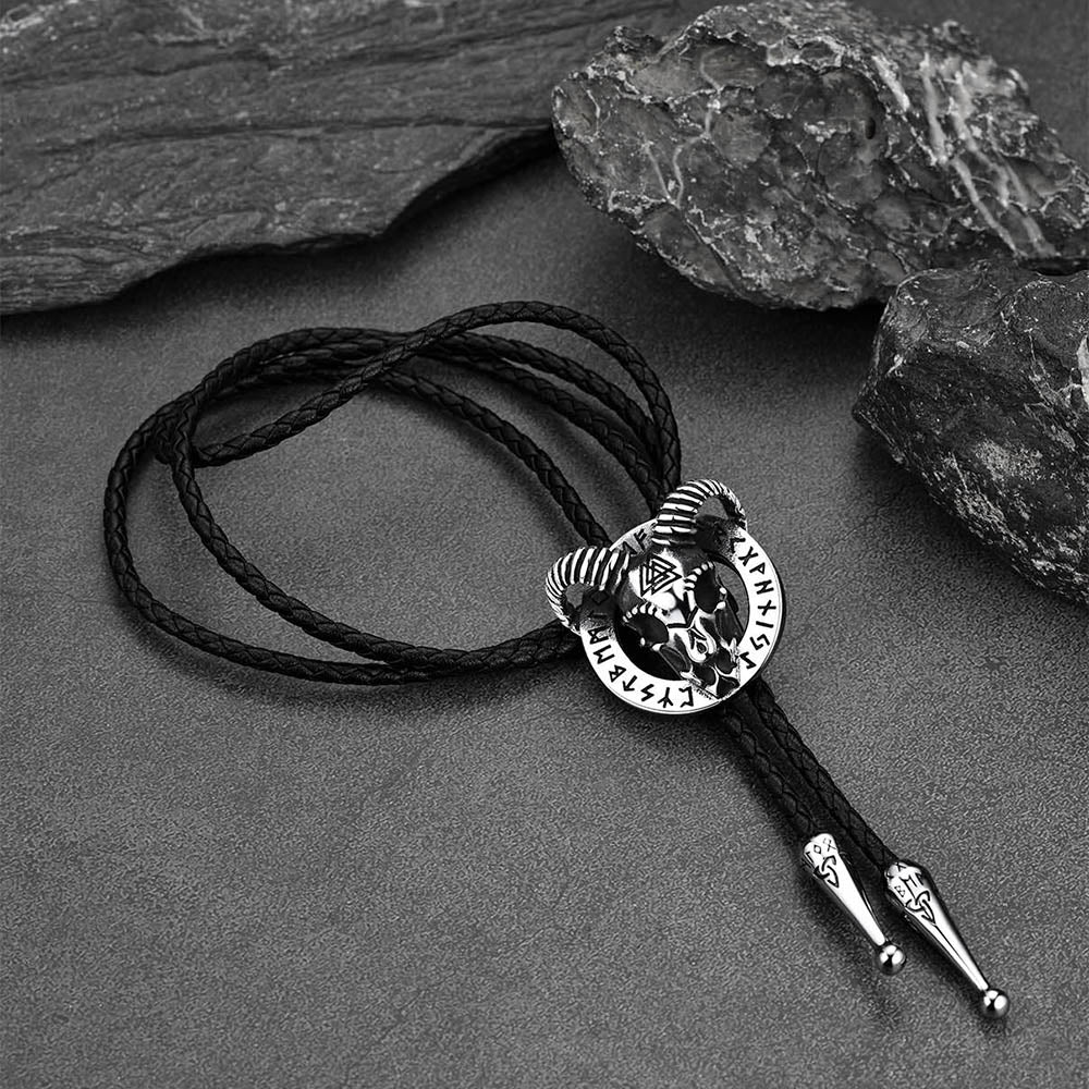 Satanic Baphomet Goat Bolo Tie for Men and Women