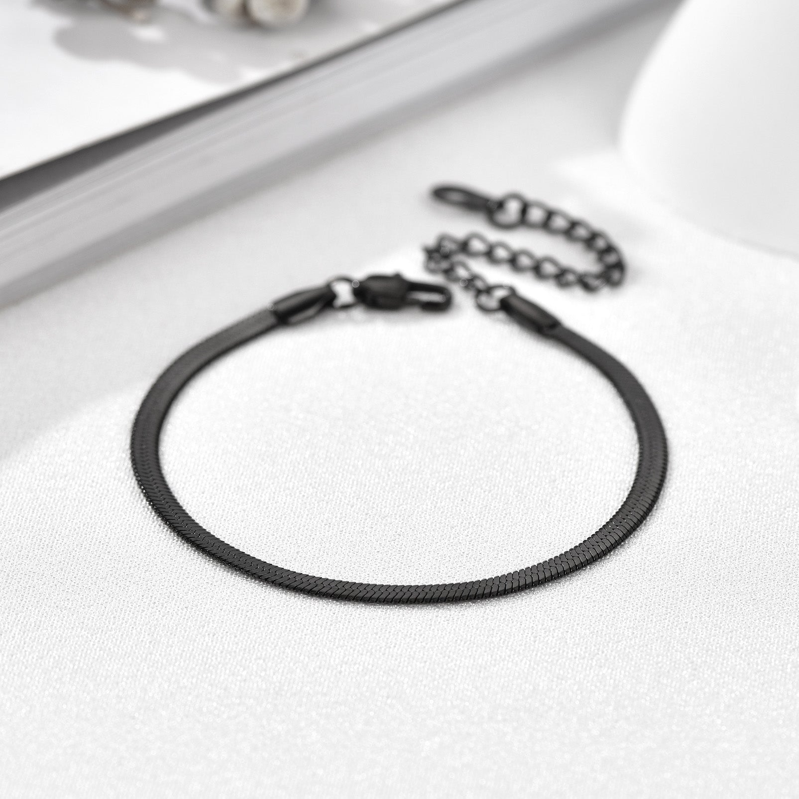 3mm/5mm Width Snake Chain Bracelet for Women Men
