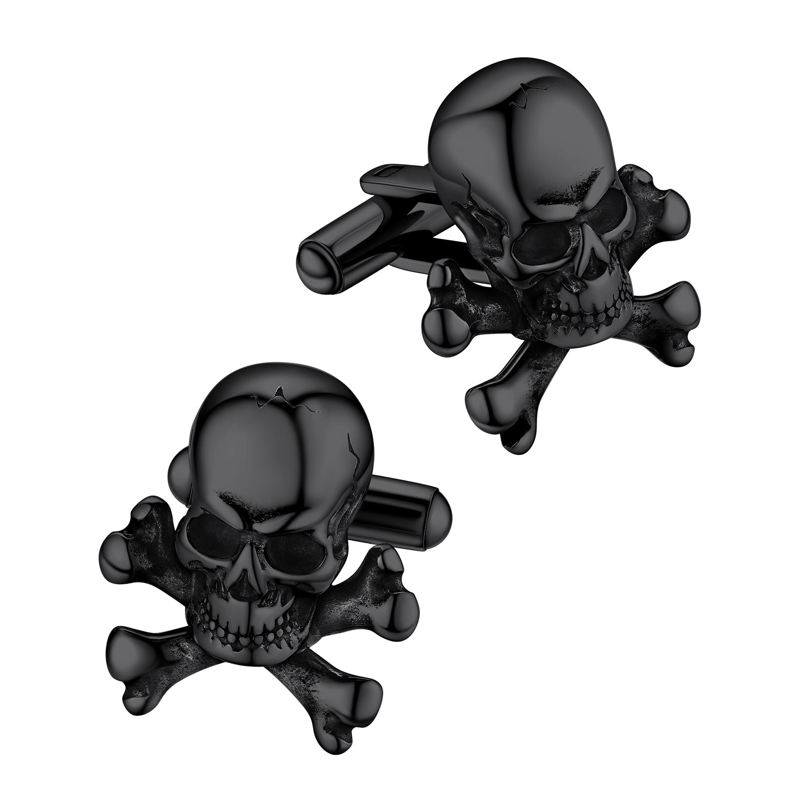 Skull Cufflinks With Pirate Crossbones For Men