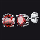 Celtic Ruby Stud Earrings for Men in Stainless Steel 1