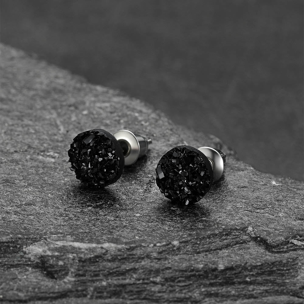 925 Sterling Silver Diamond Stud Earrings for Men Women