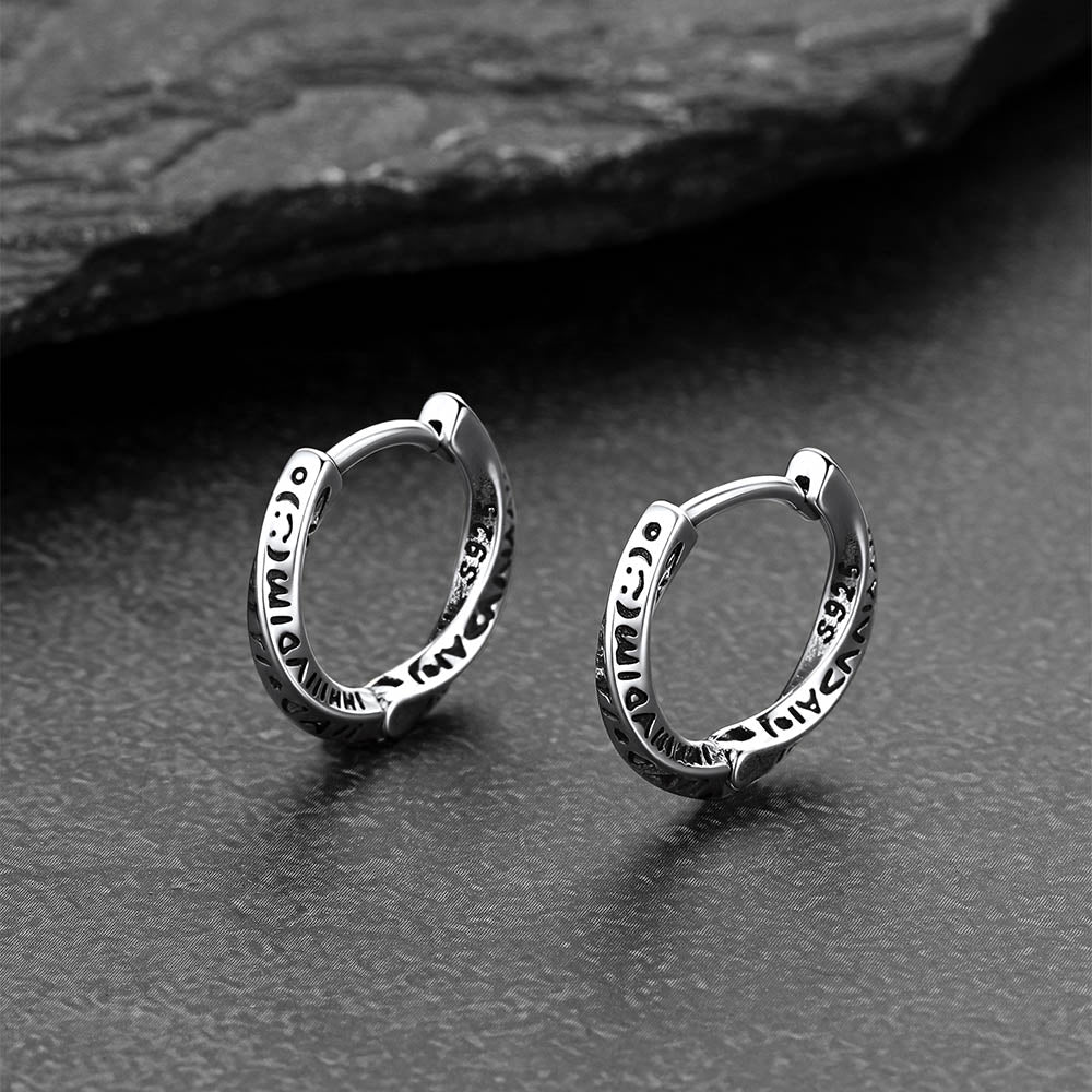 Minimalism Mobius Hoop Earrings for Men