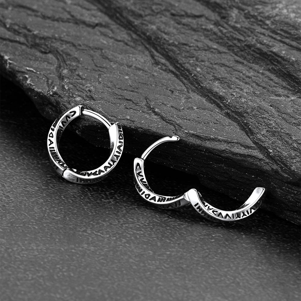 Minimalism Mobius Hoop Earrings for Men