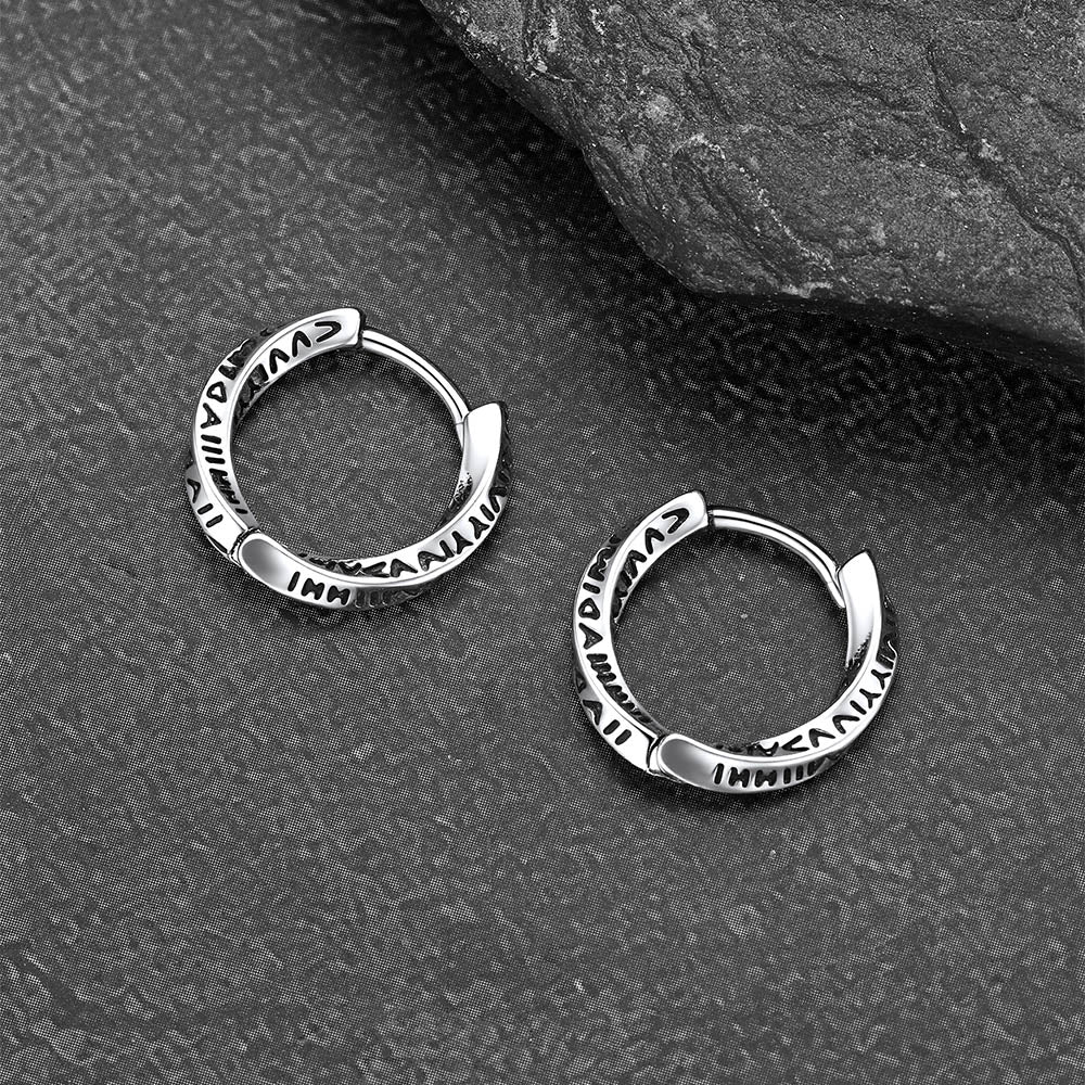 Minimalism Mobius Hoop Earrings for Men