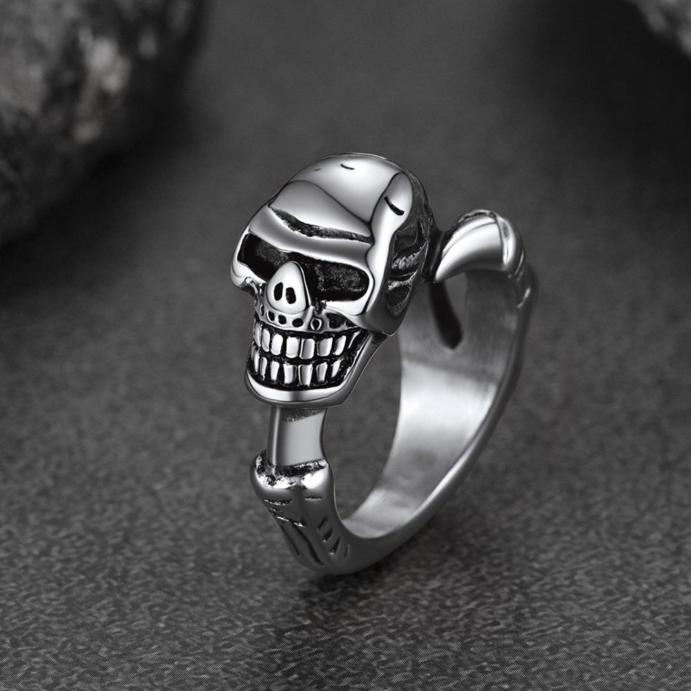 Gothic Society Gothic Skull Ring Biker Ring For Men