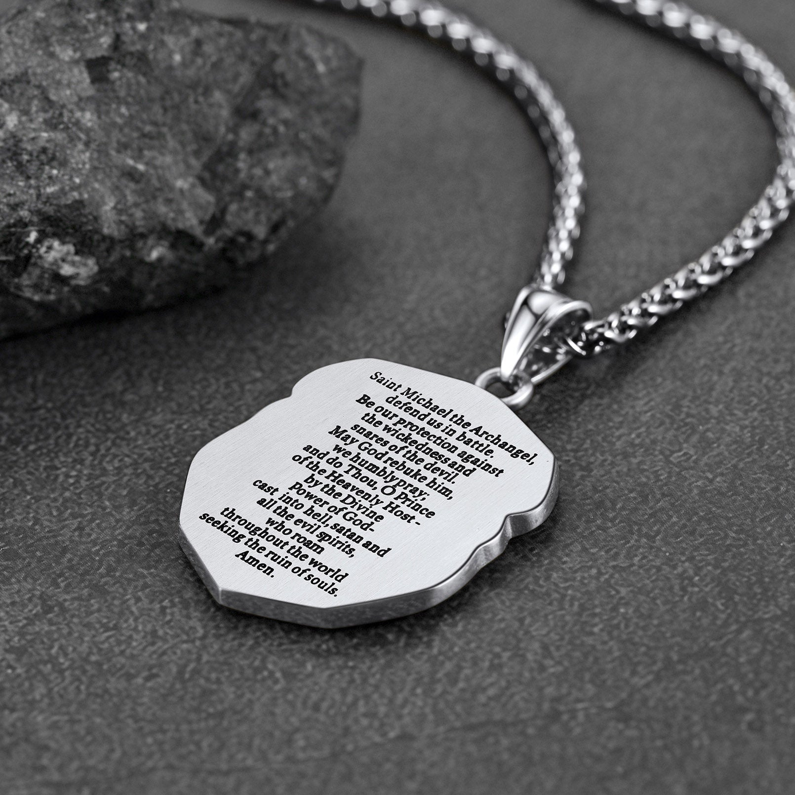 Catholic Saint Michael Pendant Necklace For Men