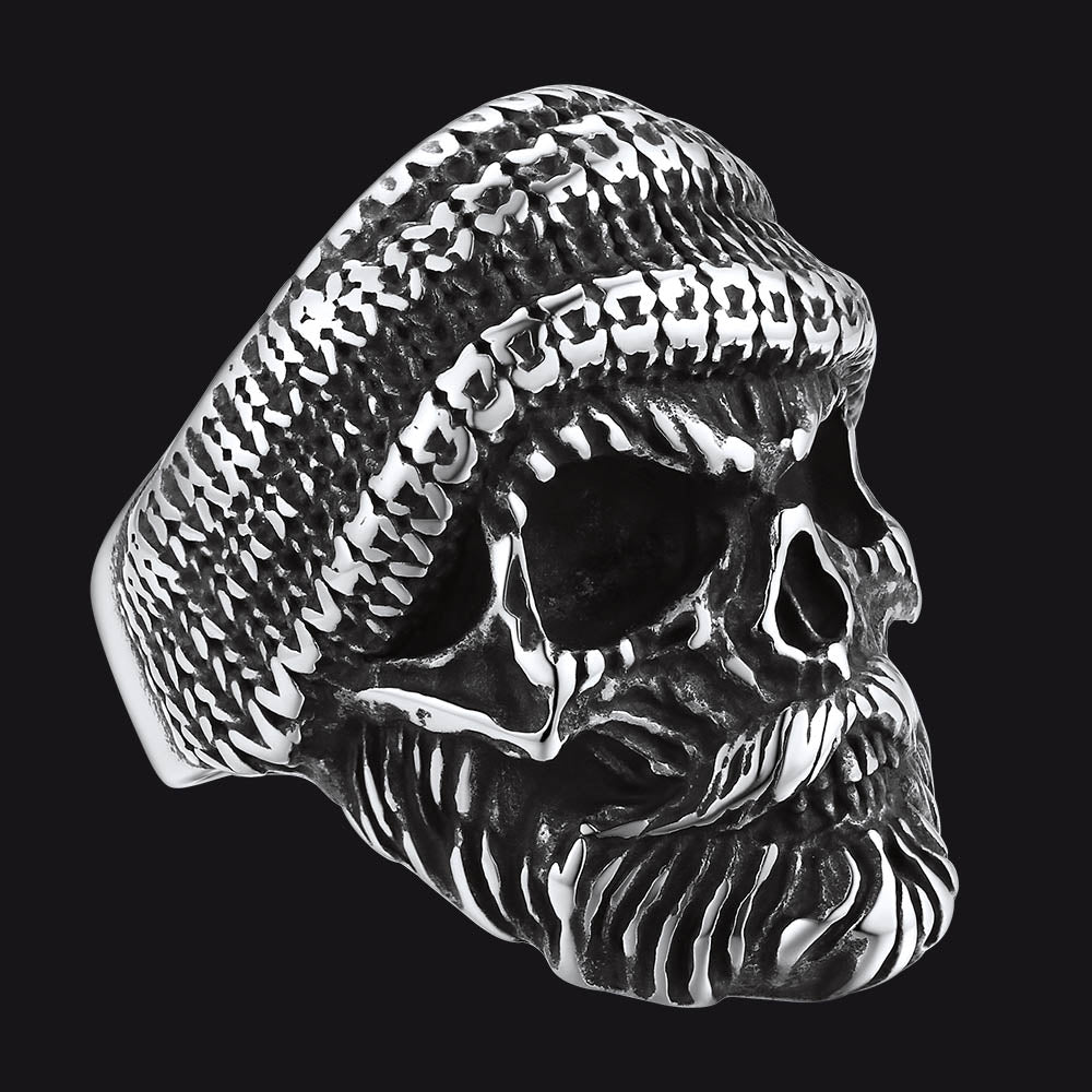 Skull Skeleton Stainless Steel Ring for Men